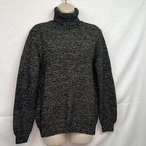 Arslanli brown and black wool blend turtleneck sweater size XL NWOT
